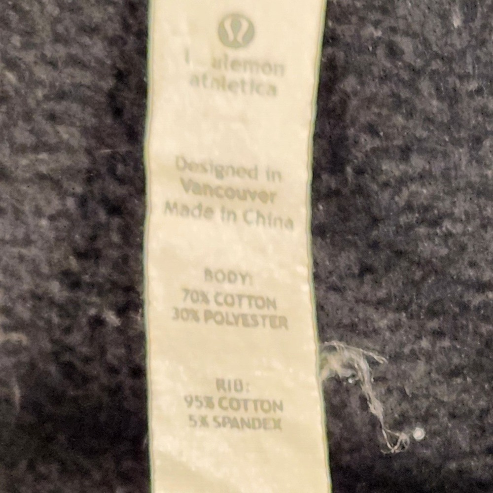 Lululemon full zip scuba hoodie black pockets Size Medium - Picture 3 of 9